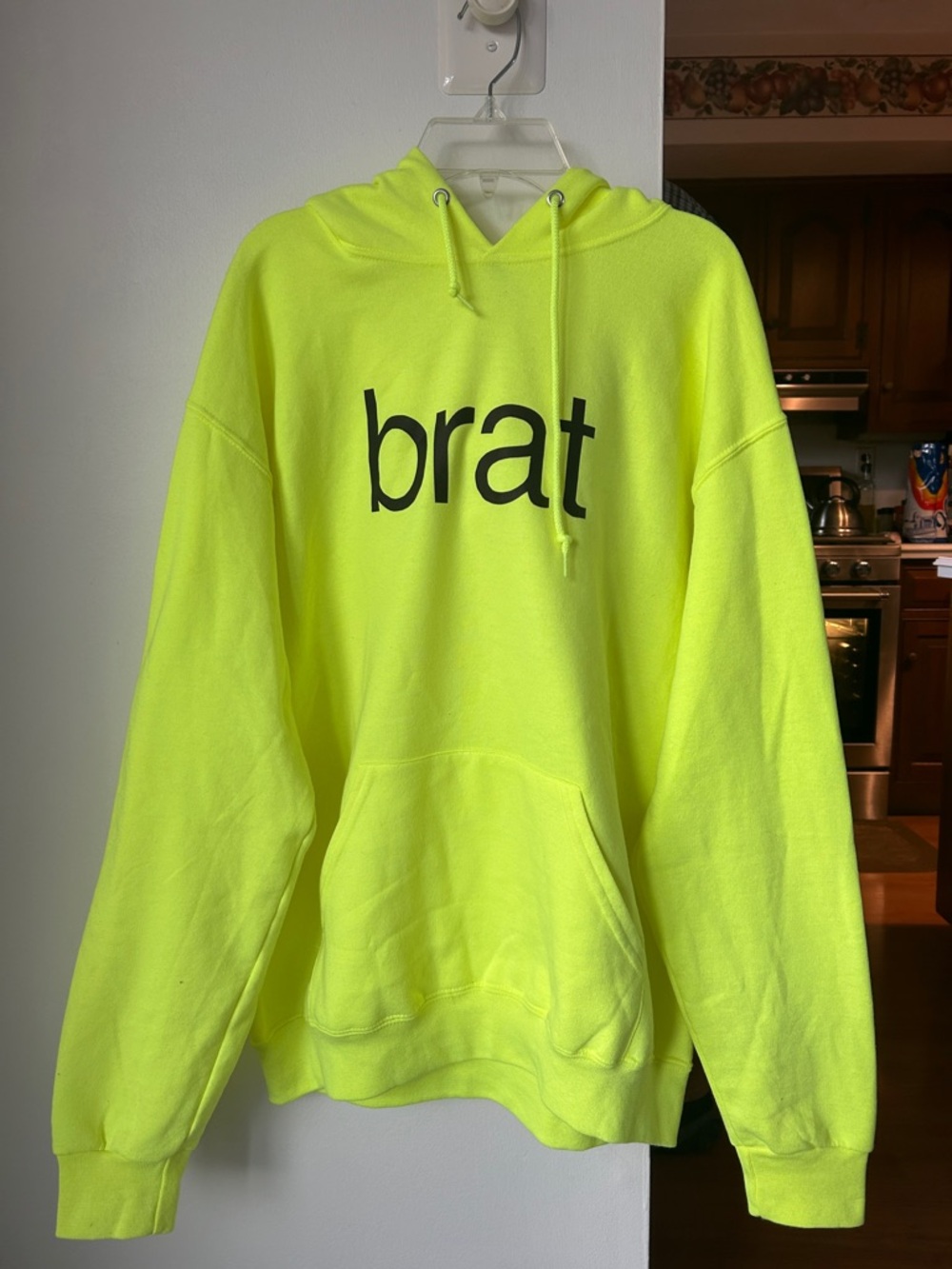 Jerzees || Neon “brat” Yellow Pullover Hoodie
